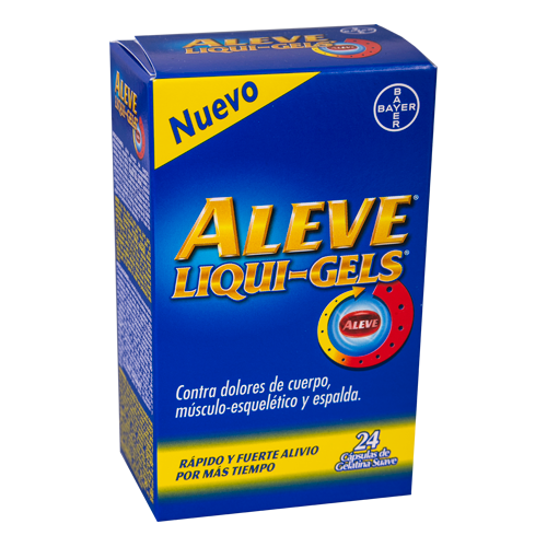 Aleve Liqui-Gels 200mg. 24 Capsulas.